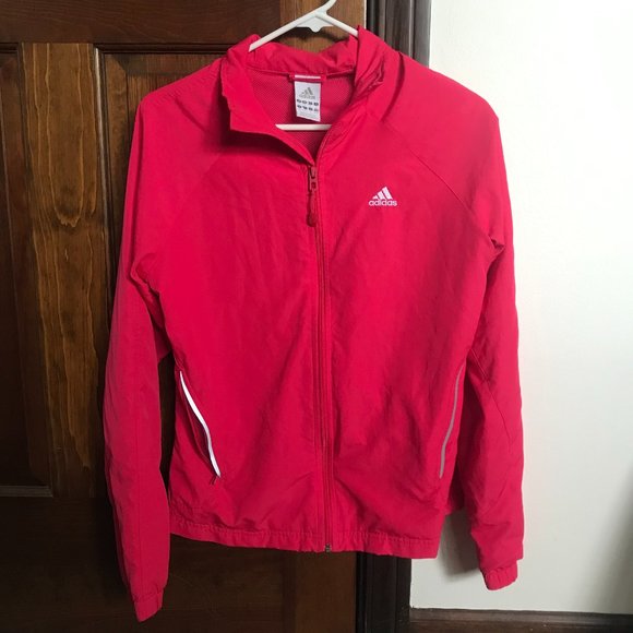 pink adidas coat